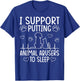I Support Putting Animal Abusers To Sleep - Dog Cat lover Women T-Shirt - T-Shirt | Royal