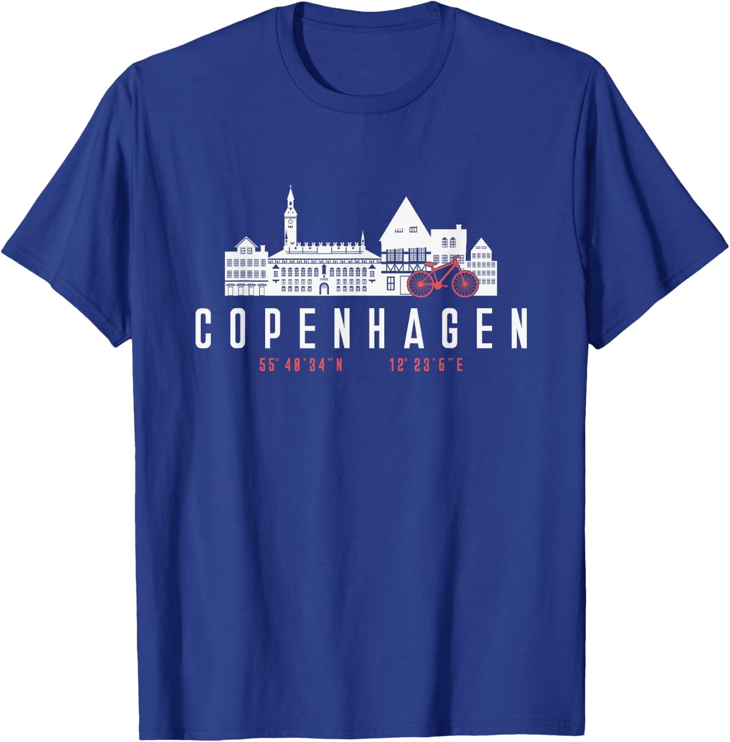 Copenhagen Denmark print Souvenir Vintage Danish Capital T-Shirt - T-Shirt | Royal