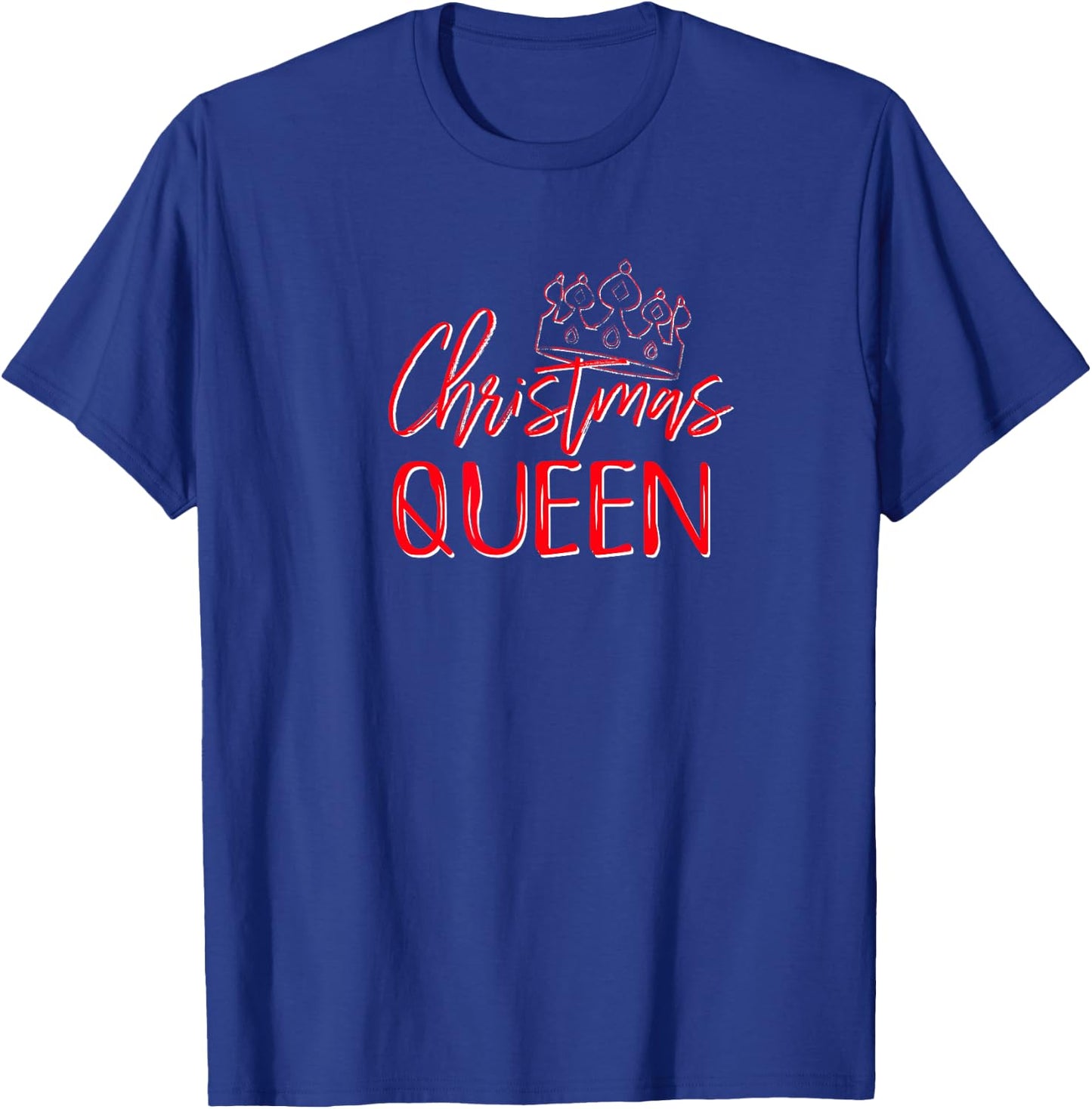 Christmas Queen Decorating Holiday Party Matching Cute Wife T-Shirt - T-Shirt | Royal