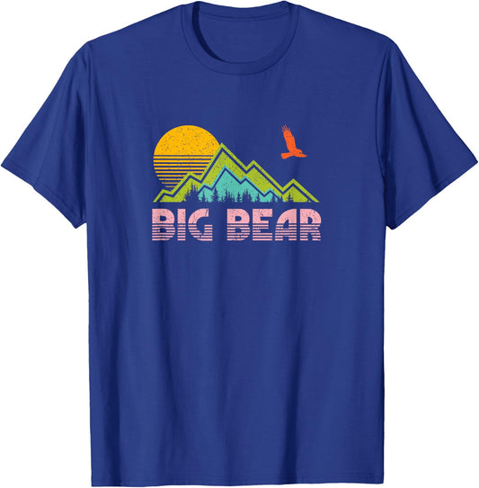Big Bear Lake California Retro Vintage T-Shirt - T-Shirt | Royal