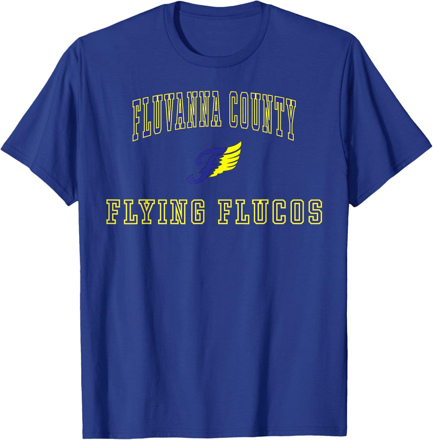Fluvanna County High School Flying Flucos C1 T-Shirt - T-Shirt | Royal