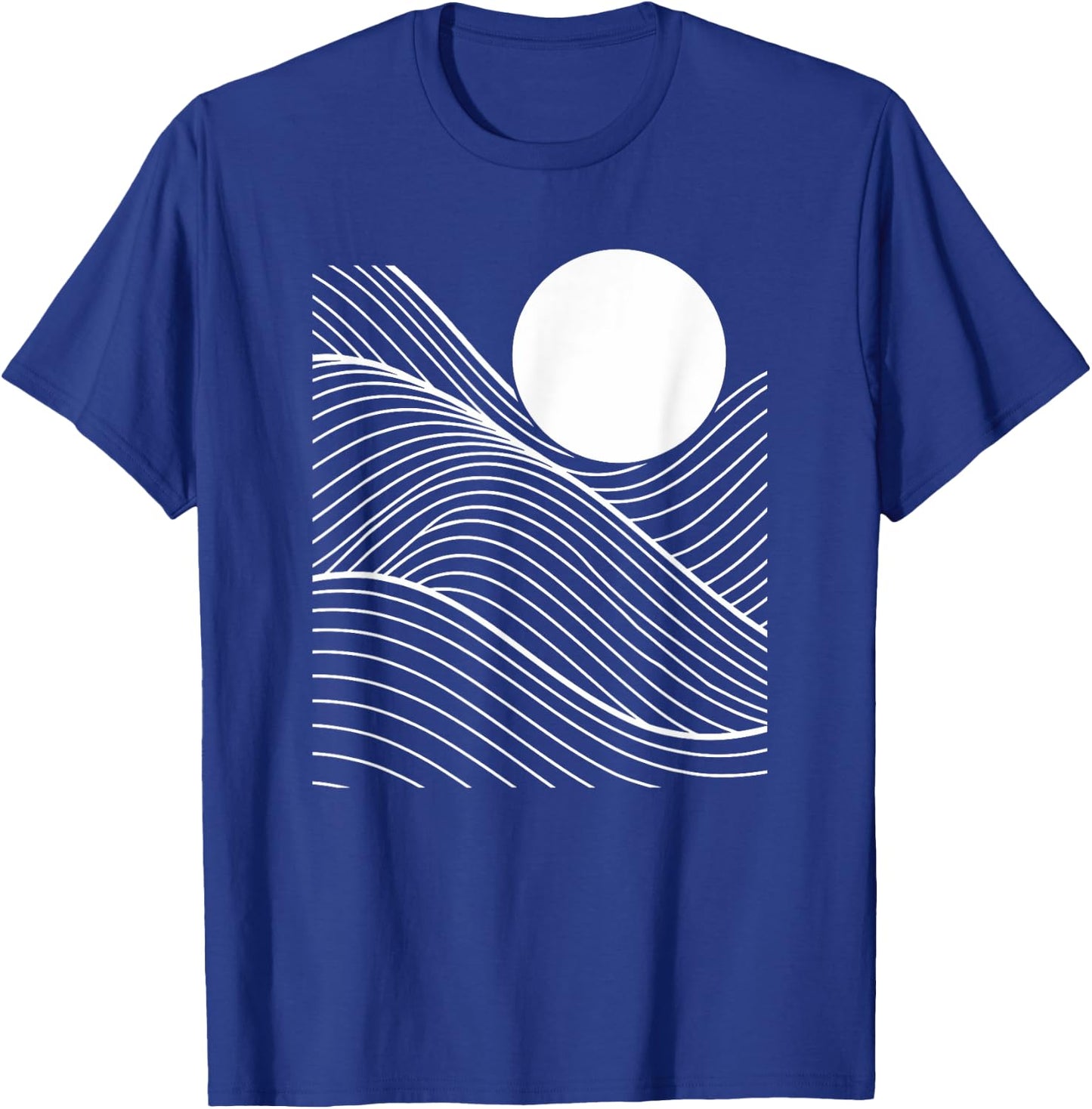 Abstract Line Art Geometric Pattern Mosaic T-Shirt - T-Shirt | Royal
