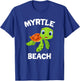 Awesome Myrtle Beach Design Featuring A Cute Sea Turtle Women Kids T-Shirt - T-Shirt | Royal