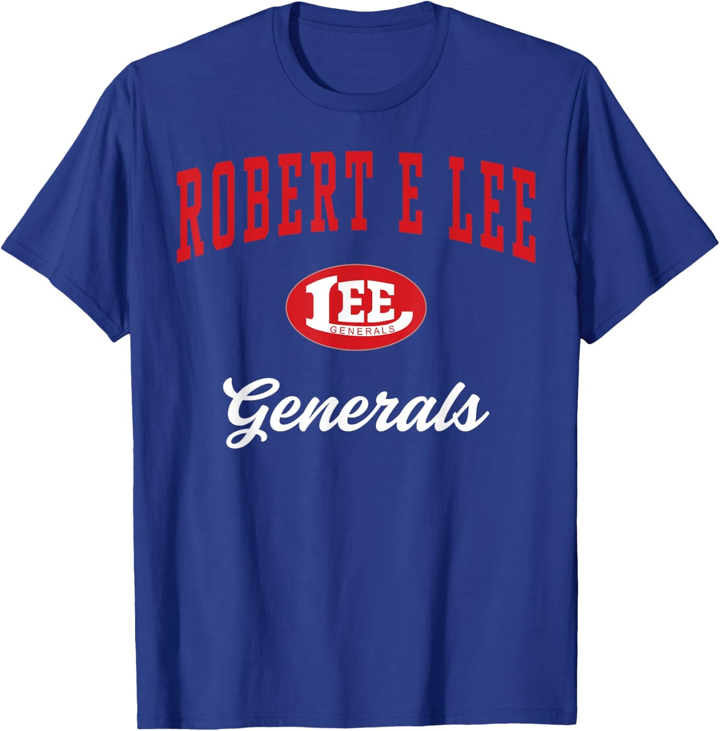 Robert E Lee High School Generals C3 T-Shirt - T-Shirt | Royal