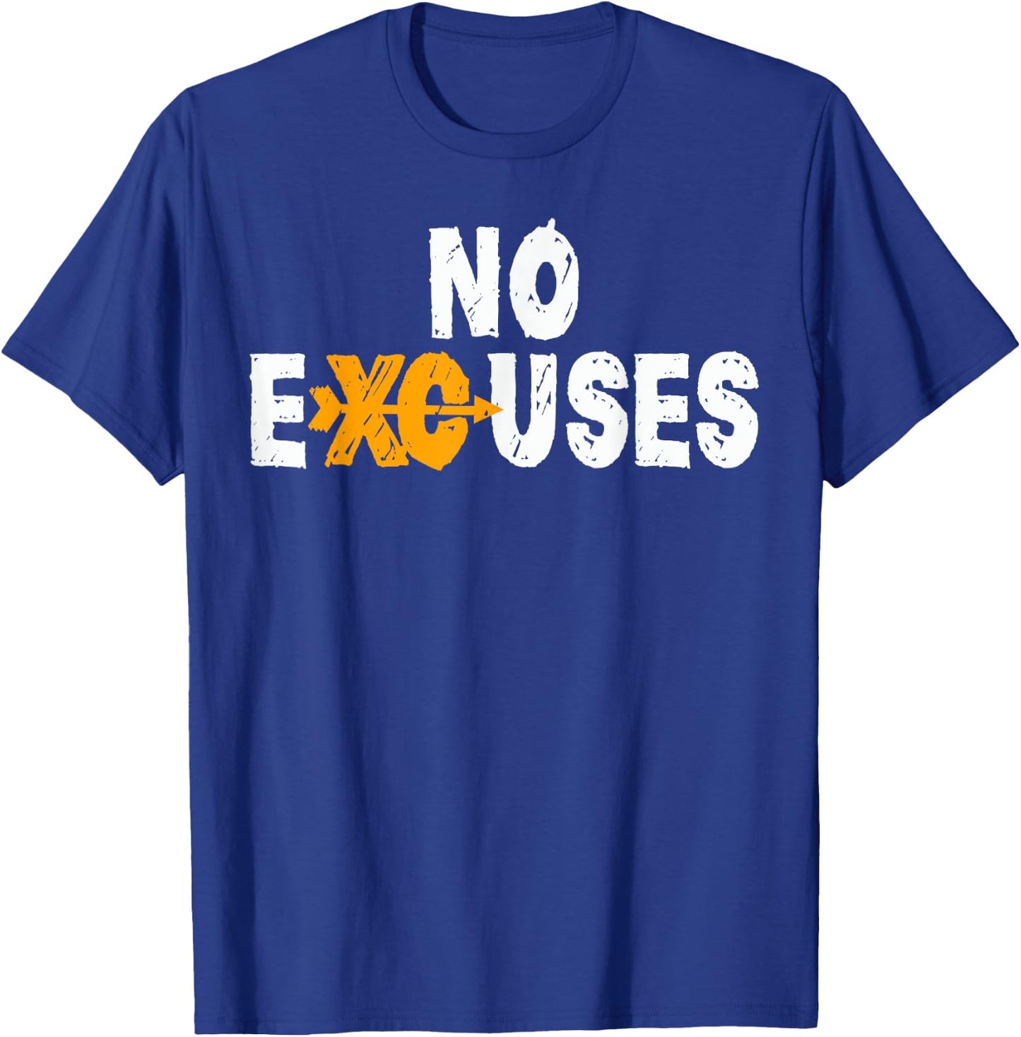 Cross Country Running Shirt for XC Runners - Women's No Excuses XC Running - Black - Small - Short Sleeve - Classic Fit - Cotton & Polyester Blend T-Shirt - T-Shirt | Royal