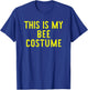 This Is My Bee Halloween Costume Simple Funny Last Minute T-Shirt - T-Shirt | Royal