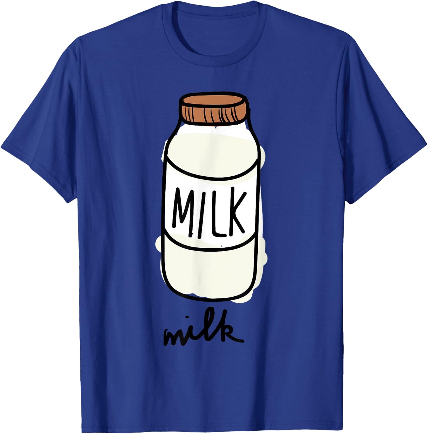 Milk Carton Milky Match Pair with Cookie Costume T-Shirt - T-Shirt | Royal