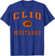 Clio High School Mustangs T-Shirt - T-Shirt | Royal