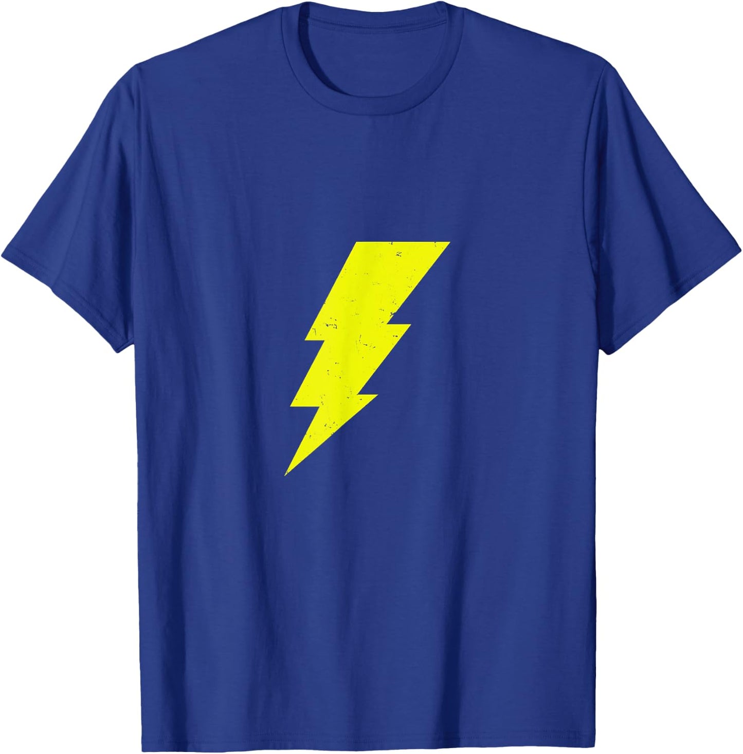 Superhero Comic Lightning Bolt Costume Suit T-Shirt - T-Shirt | Royal