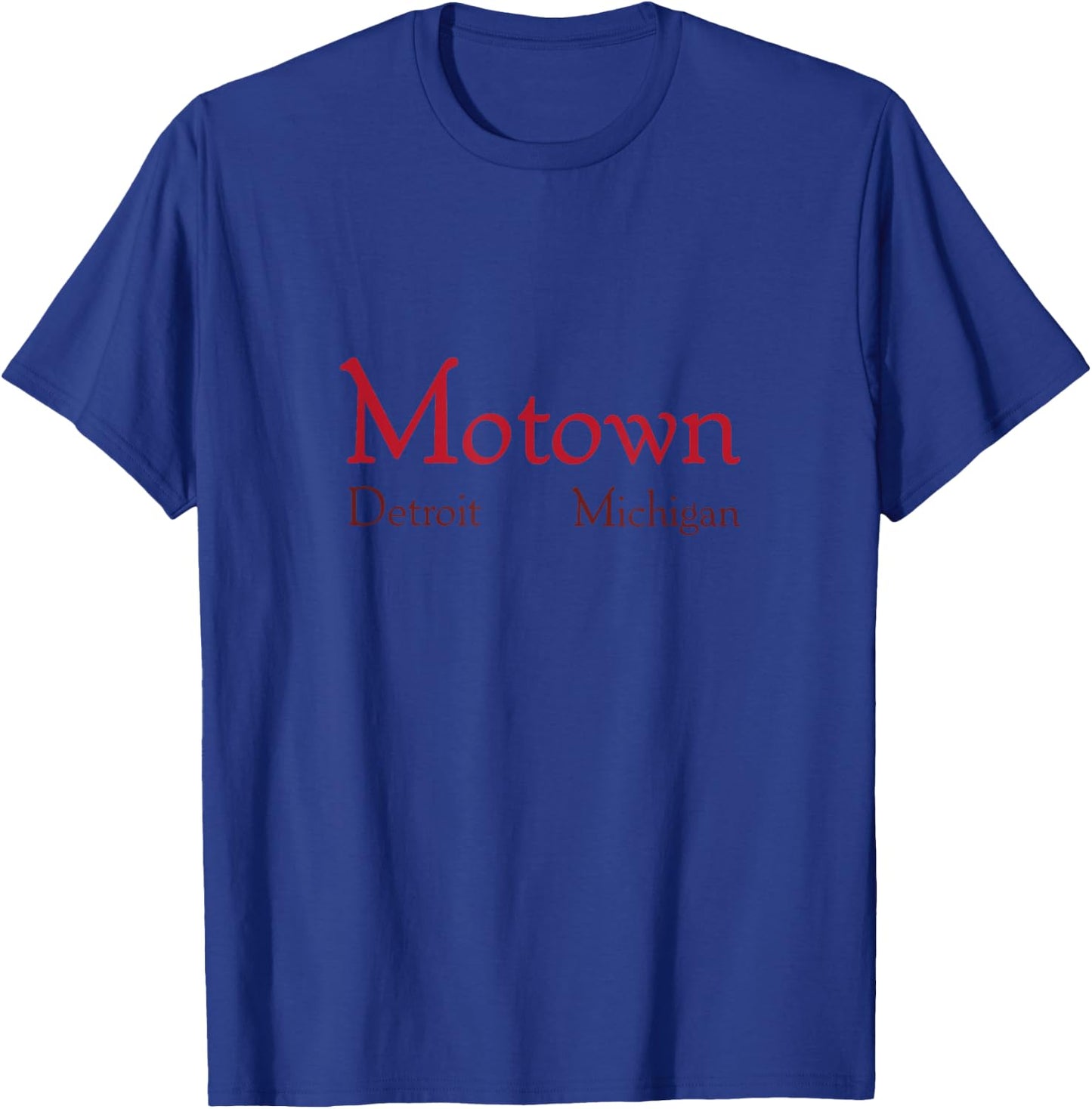 Motown shirt Detroit Motor City Michigan Music T-Shirt - T-Shirt | Royal