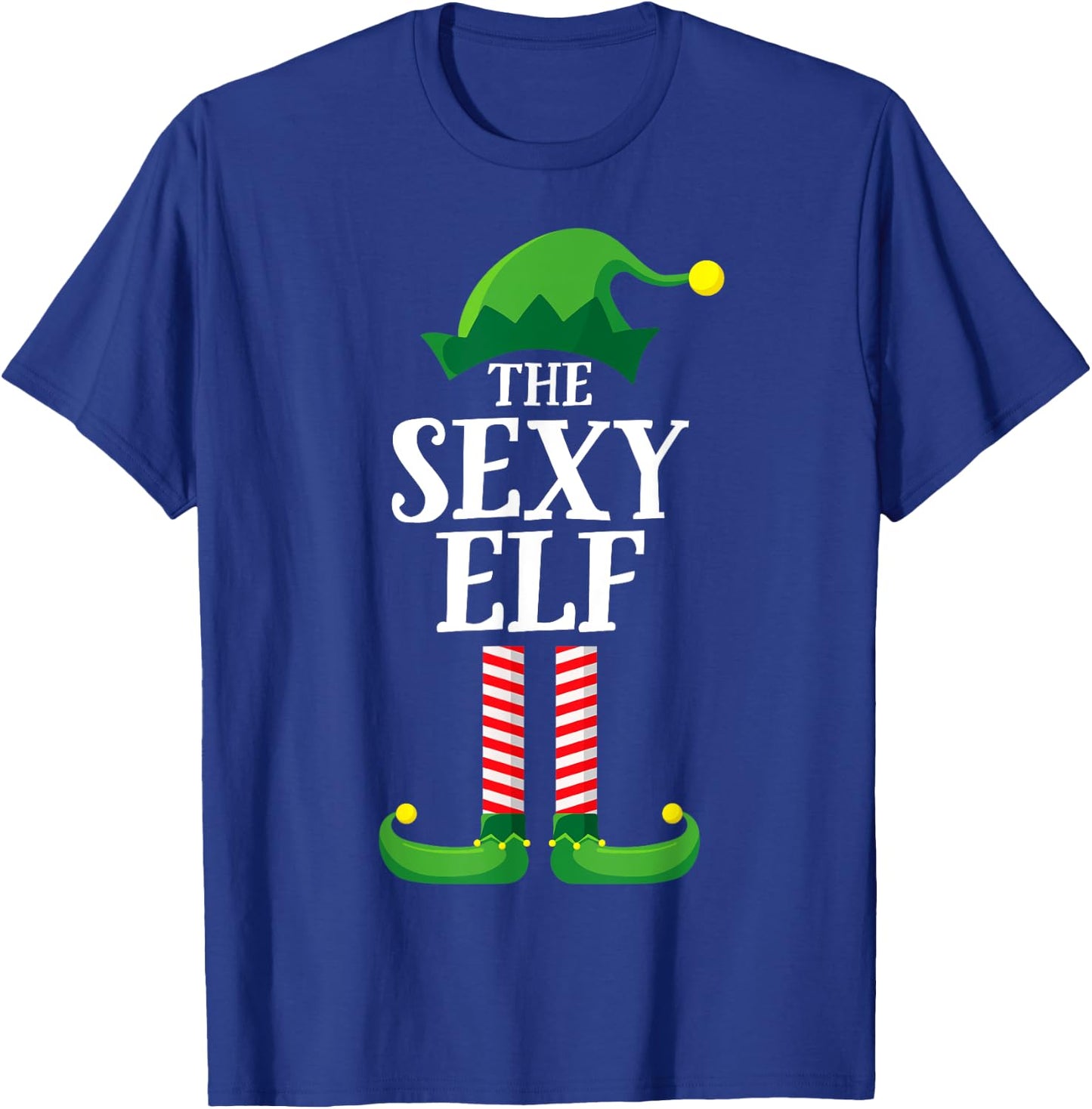 Sexy Elf Matching Family Group Christmas Party Pyjamas T-Shirt - T-Shirt | Royal