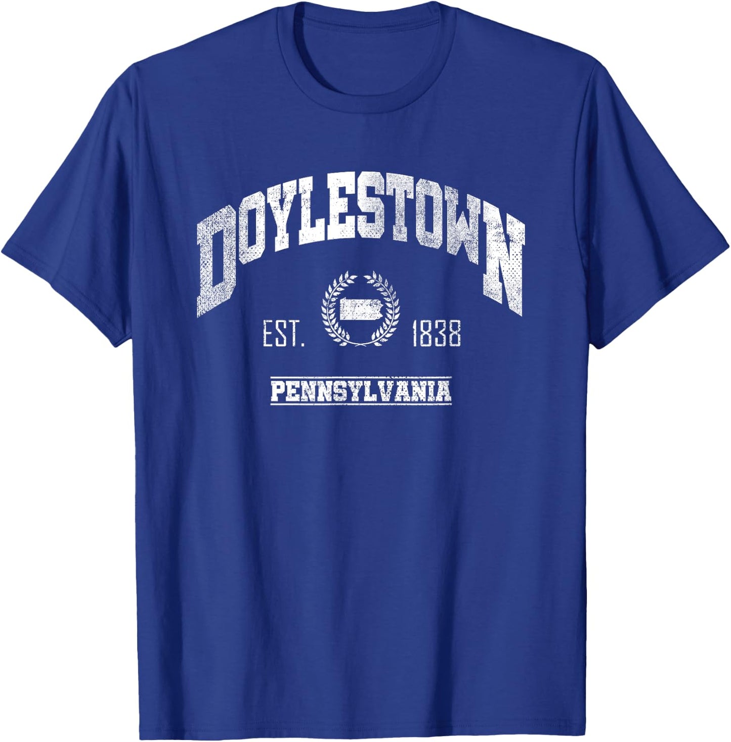 Doylestown PA | Pennsylvania | Vintage Throwback T-Shirt - T-Shirt | Royal