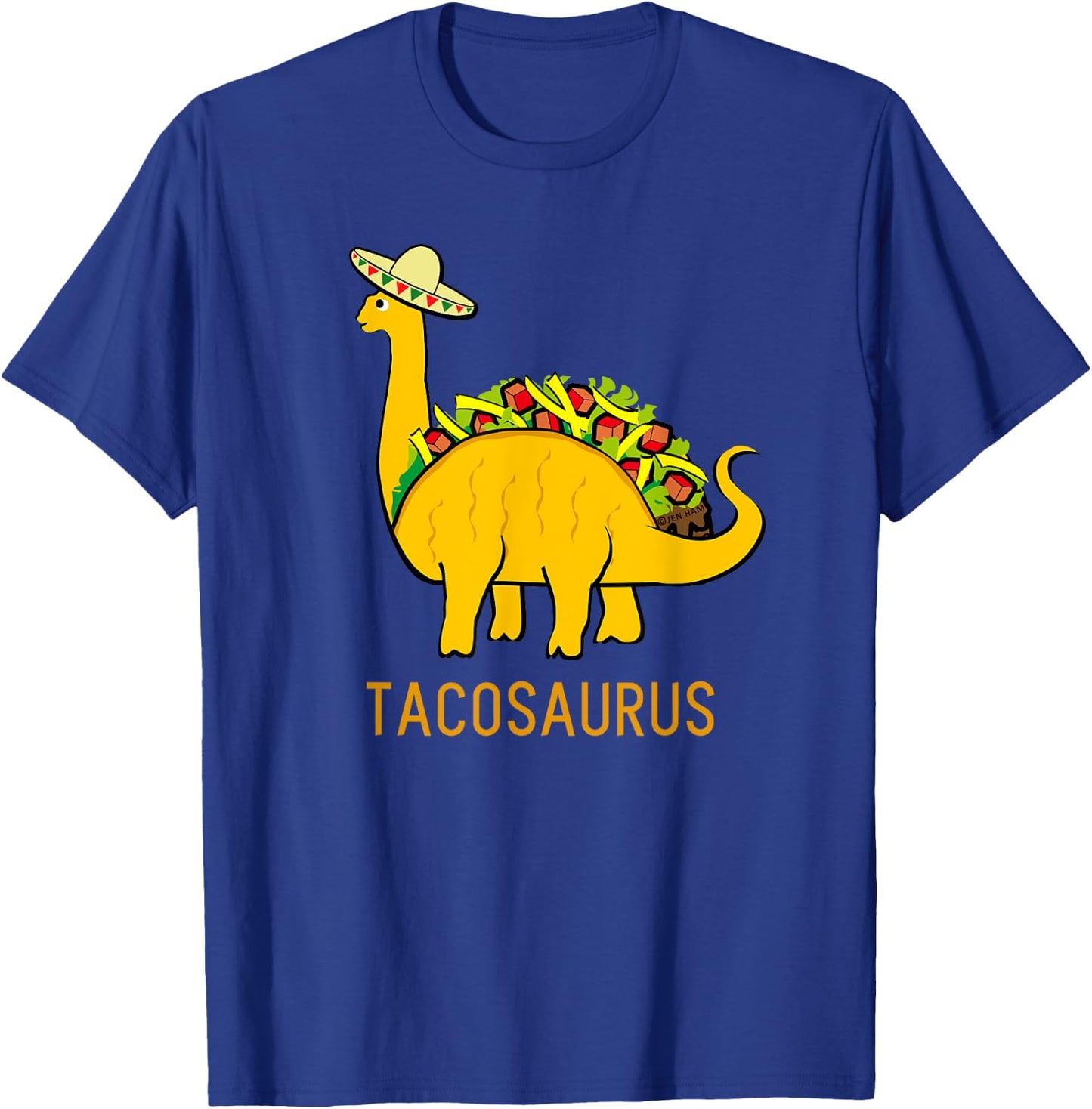 Tacosaurus Shirt Funny Taco Dinosaur Gift T-Shirt - T-Shirt | Royal