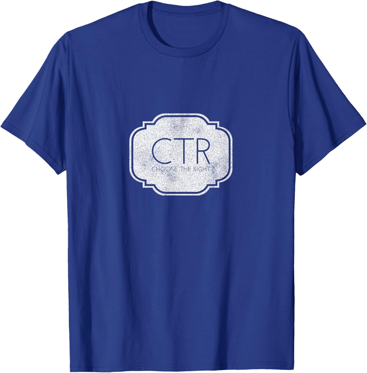 CTR Choose The Right LDS Jesus Christ of Latter-Day Saints T-Shirt - T-Shirt | Royal