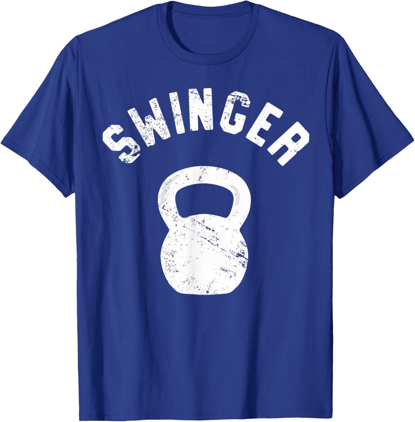 Swinger, Funny Kettlebell Workout Pun Gift T-Shirt - T-Shirt | Royal