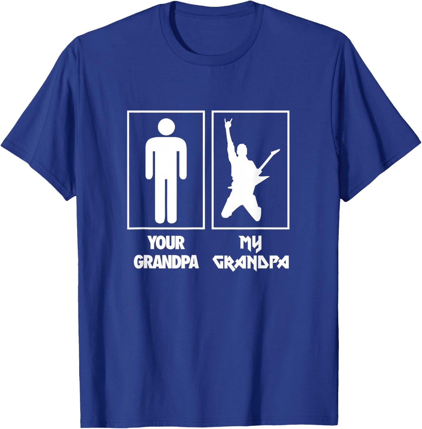 Your Grandpa My Grandpa Guitar Rock N Roll Music Band T-Shirt - T-Shirt | Royal