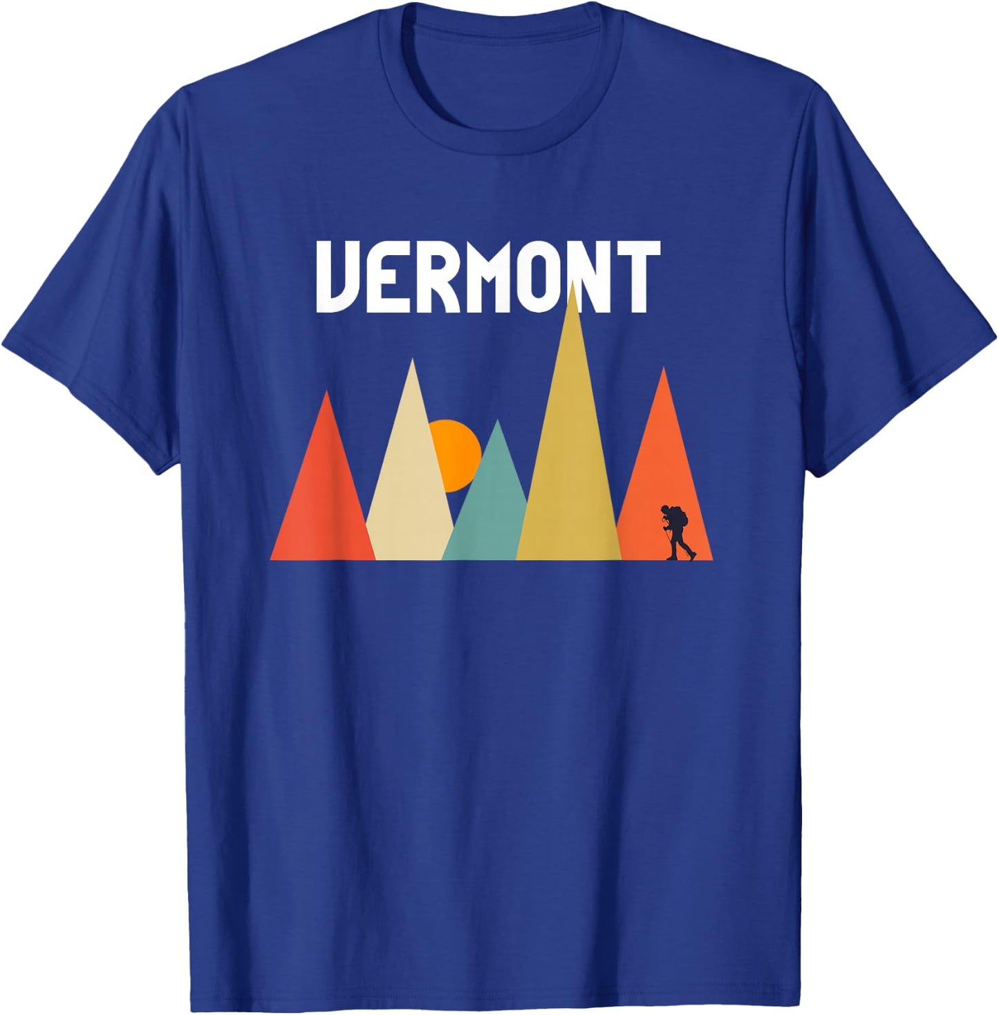 Vermont Retro Vintage T Shirt T-Shirt - T-Shirt | Royal