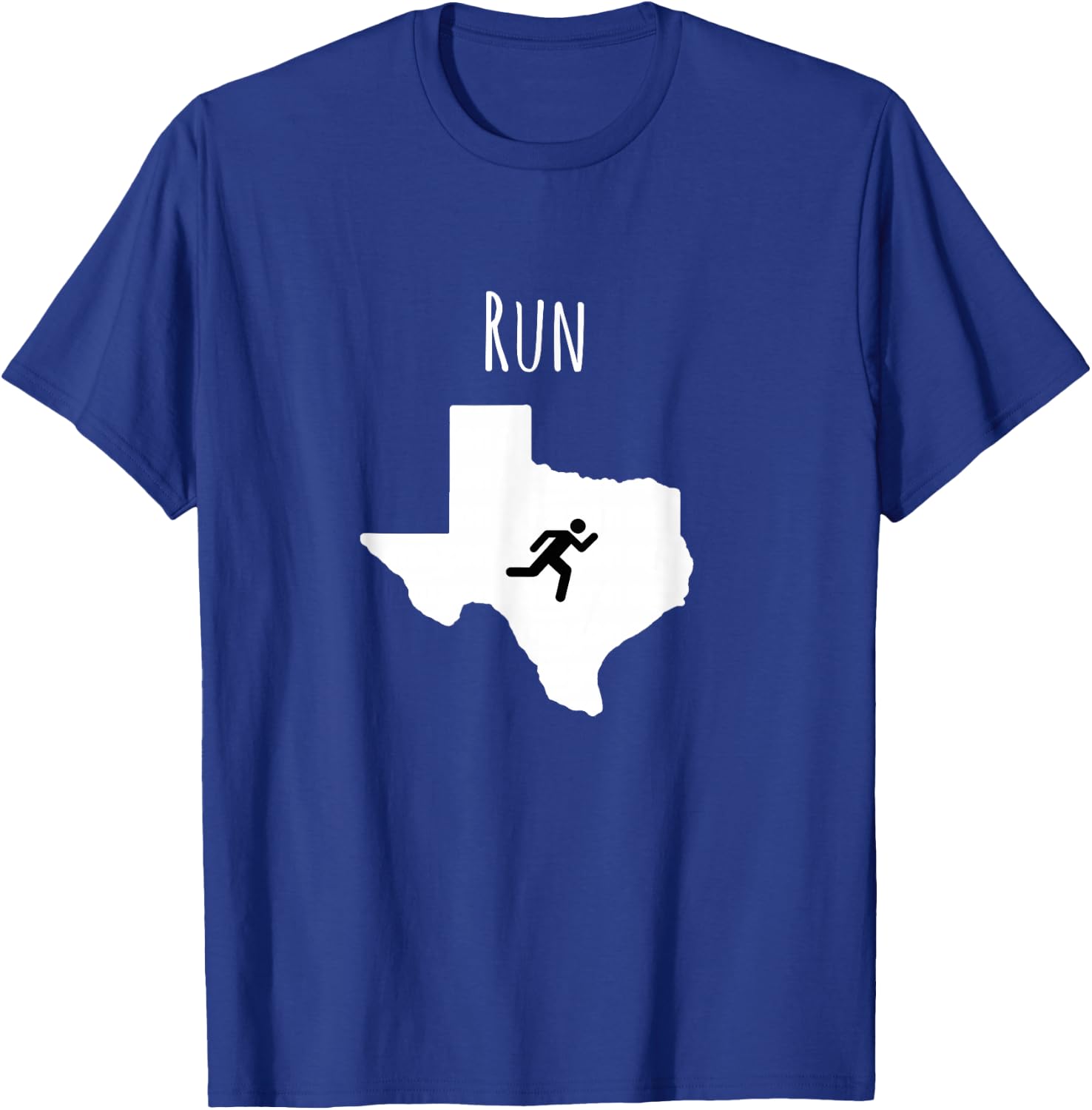 Run Texas Shirt, Runner , Texas Running T Shirt T-Shirt - T-Shirt | Royal