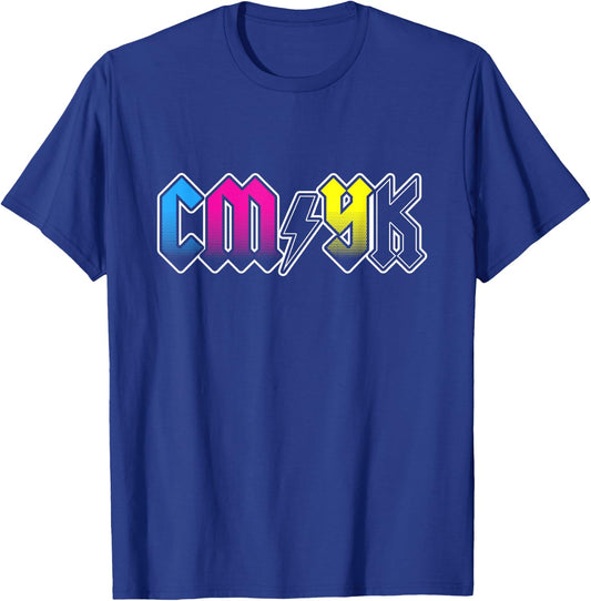 CMYK Rock Band - Graphic Designer Gift T-Shirt - T-Shirt | Royal
