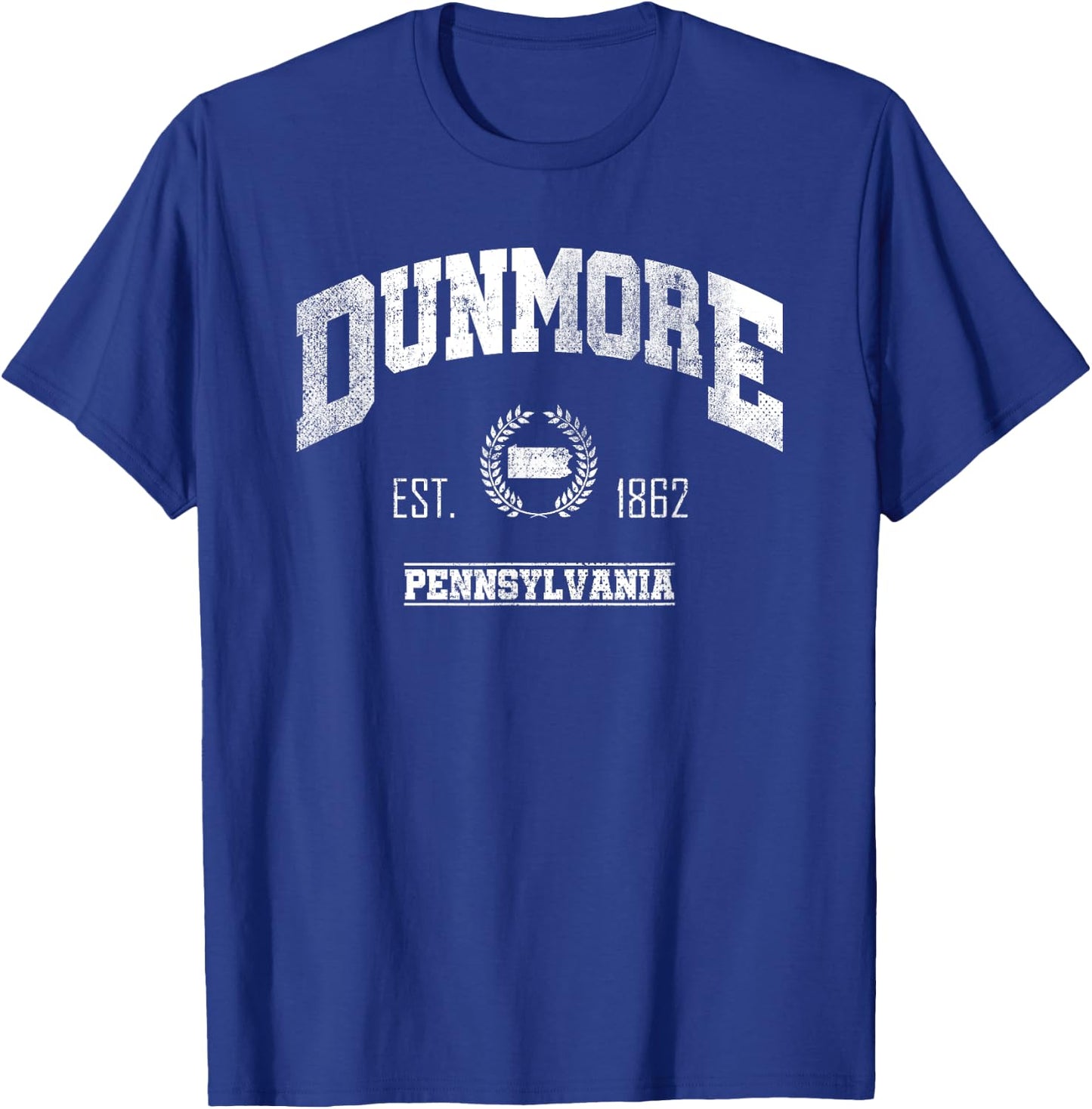 Dunmore PA | Pennsylvania | Vintage Throwback T-Shirt - T-Shirt | Royal