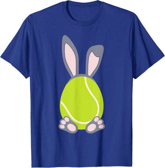 Tennis Easter Egg Rabbit Bunny - Tennis Shirt T-Shirt - T-Shirt | Royal