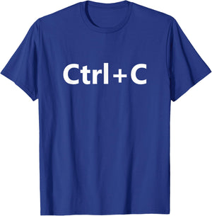 Ctrl C Family Matching Copy Paste T-Shirt - T-Shirt | Royal