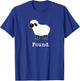 Found Minimalist Sheep Christian Psalm 23 Lamb Christian T-Shirt - T-Shirt | Royal