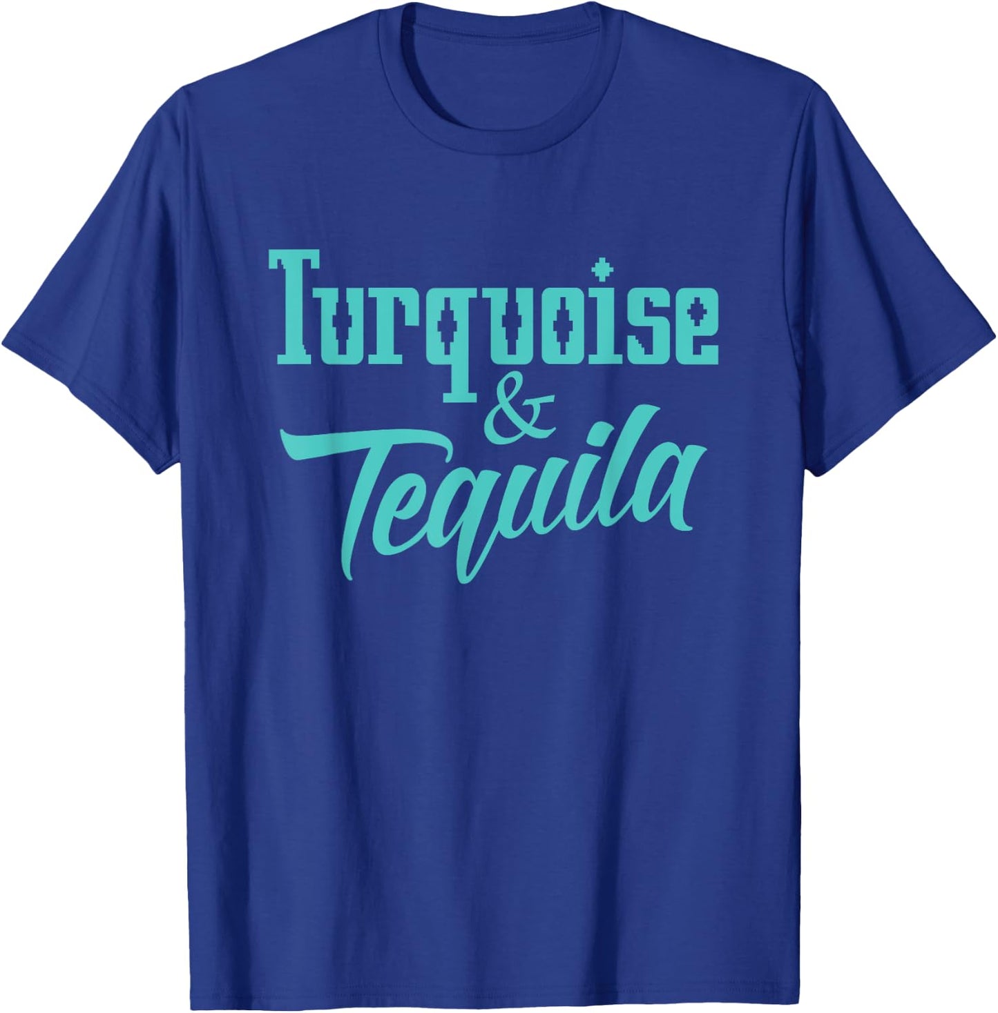 Cute Turquoise & Tequila Beautiful Aztec Inspired Design T-Shirt - T-Shirt | Royal