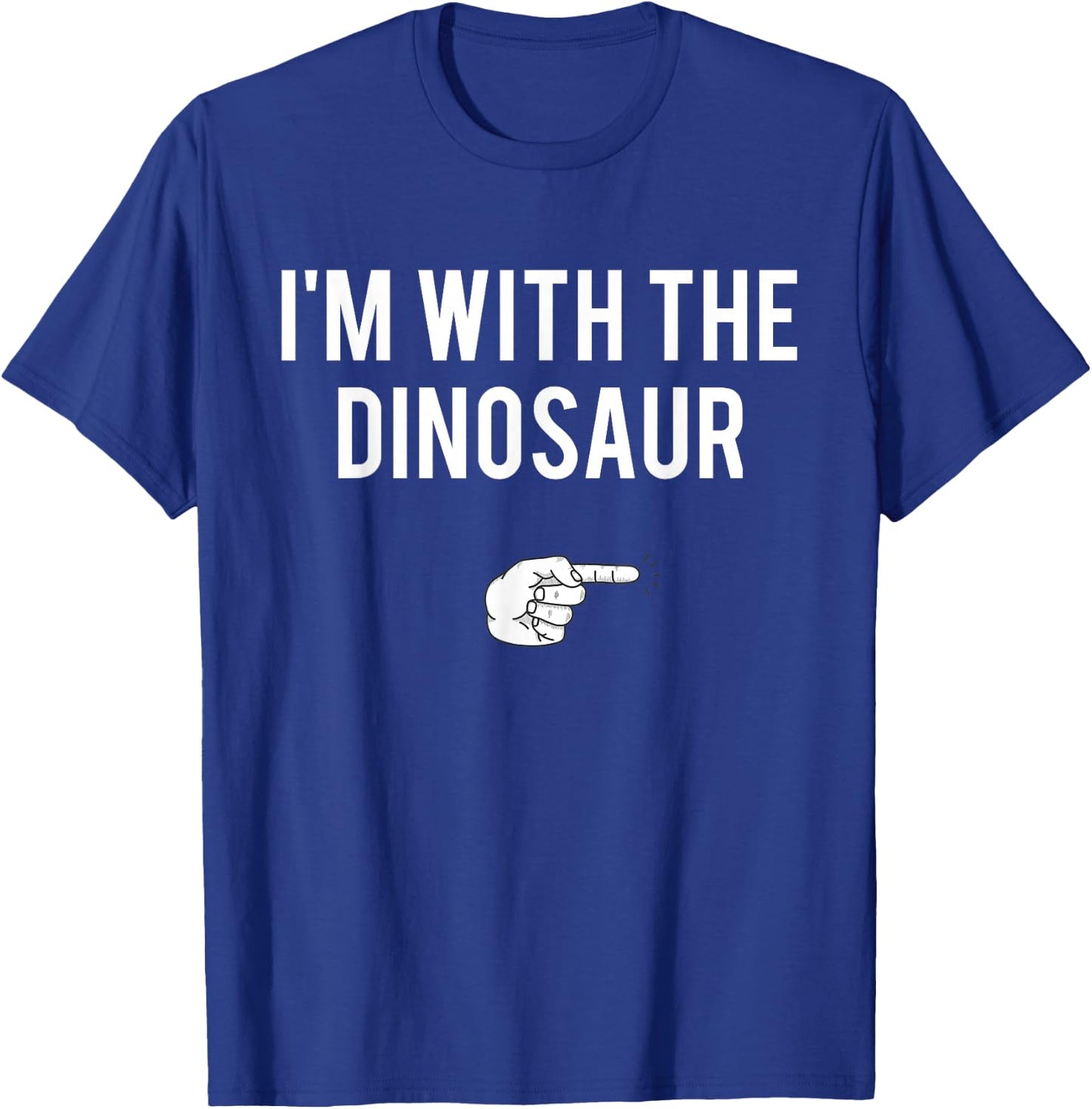 I'm With Dinosaur Halloween Costume Party Matching Dinosaur T-Shirt - T-Shirt | Royal
