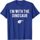 I'm With Dinosaur Halloween Costume Party Matching Dinosaur T-Shirt - T-Shirt | Royal