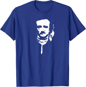 Ghostly Edgar Allan Poe T-Shirt - T-Shirt | Royal