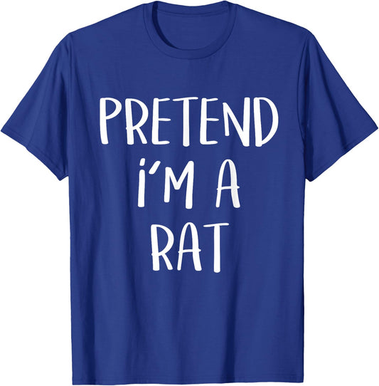 Pretend I'm A Rat Costume Halloween Party Animal T-Shirt - T-Shirt | Royal