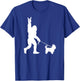 Bigfoot Walking Yorkshire Terrier Sasquatch Yorkie Dog T-Shirt - T-Shirt | Royal