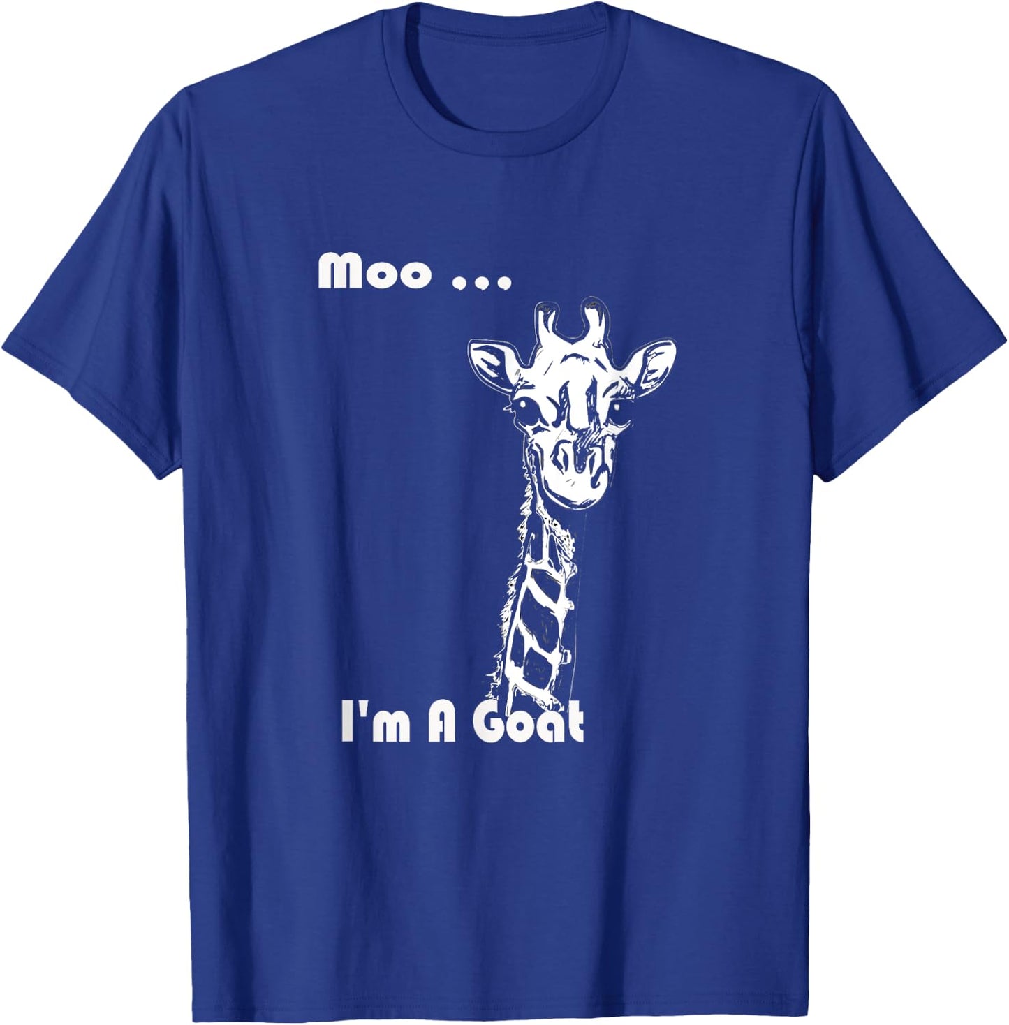Moo I'm A Goat Funny Gift vintage and family t shirt T-Shirt - T-Shirt | Royal