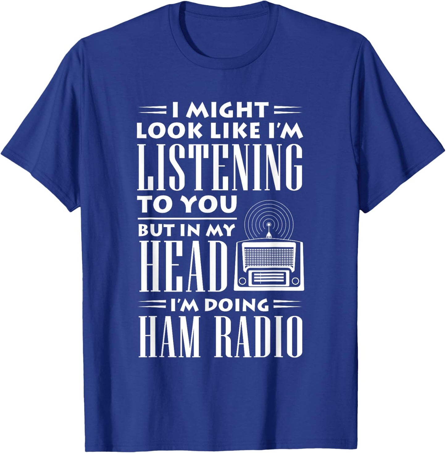 Amateur Radio Funny Vintage Hobby Ham Operators Gift T-Shirt - T-Shirt | Royal