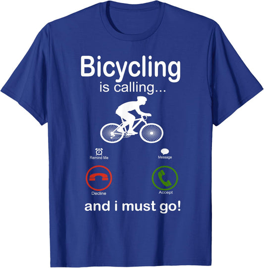 funny bicycling bicyclist gift Bicycle Rider cyclist T-Shirt - T-Shirt | Royal