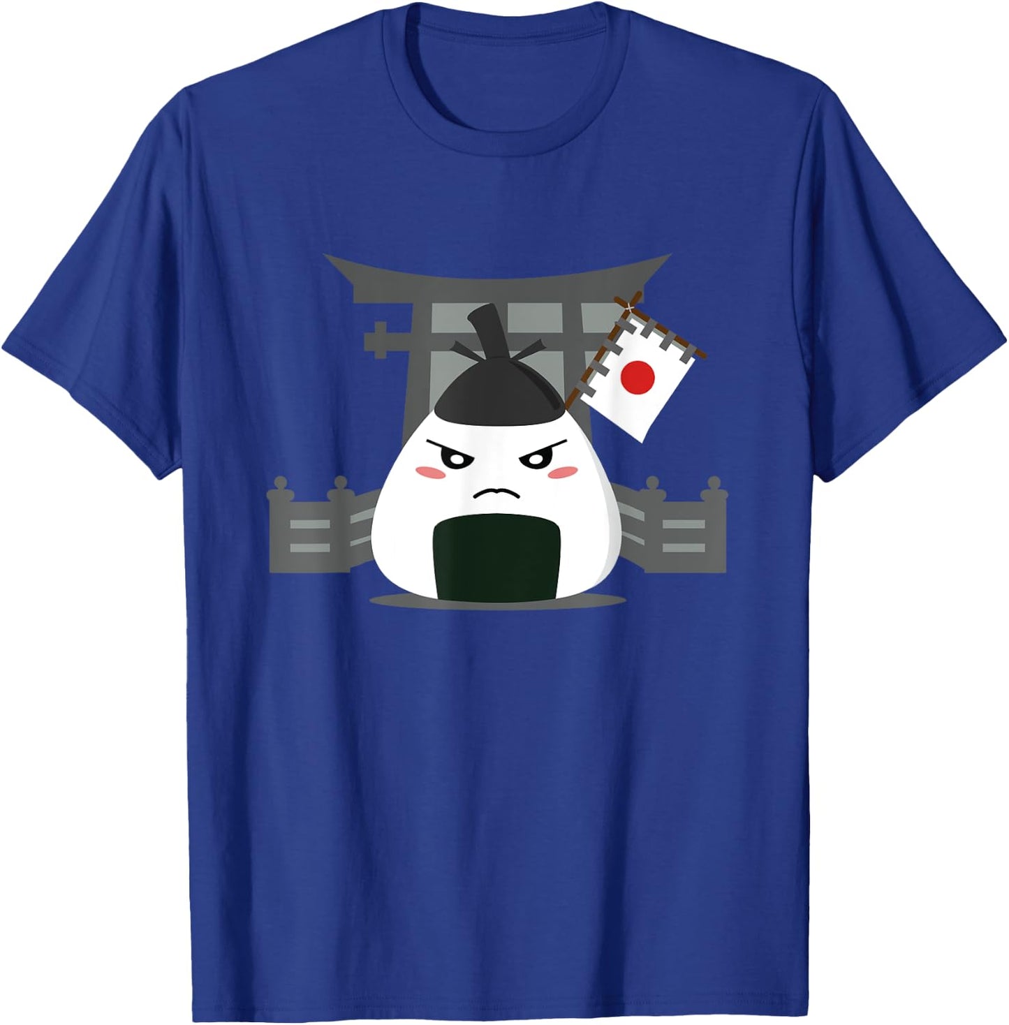 Angry Onigiri - Kawaii Japanese Food T-Shirt - T-Shirt | Royal