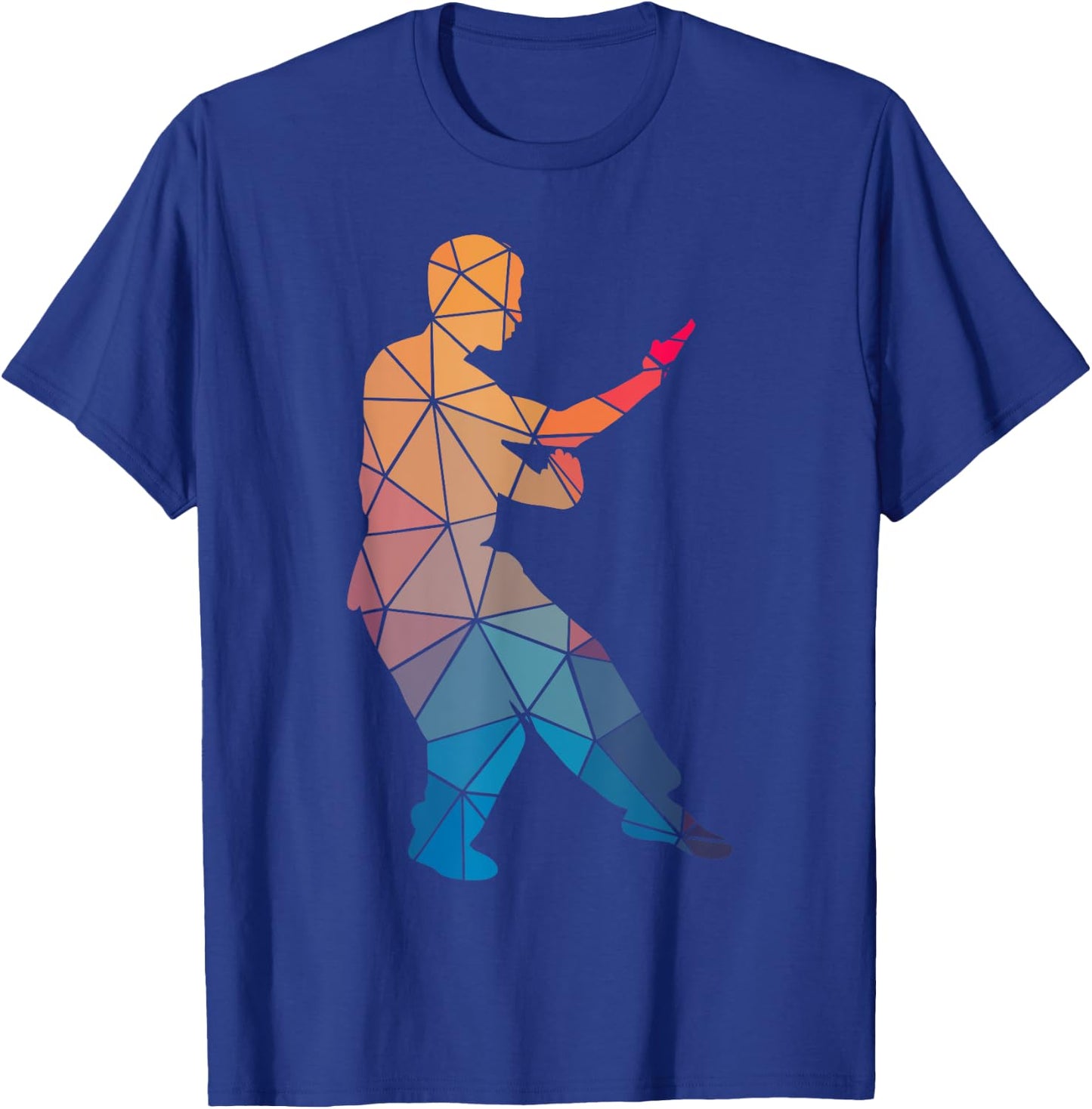 Geometric Cool Kung Fu Shape Gift T-Shirt - T-Shirt | Royal
