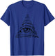 All Seeing Eye T Shirt Third Eye Illuminati Pyramid T-Shirt - T-Shirt | Royal