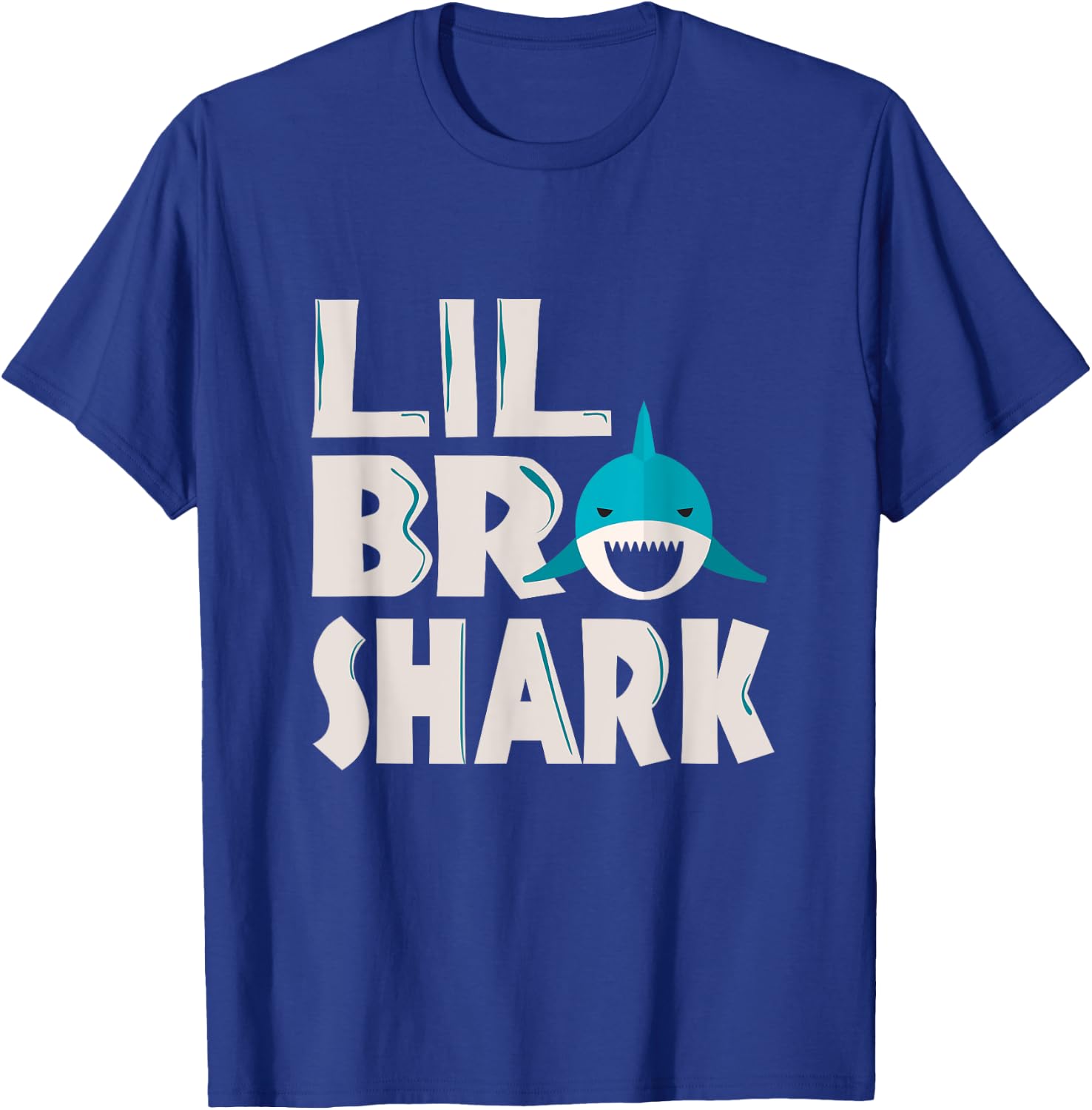 Funny Lil Bro Shark Funny Sibling Quote Meme Saying T-Shirt - T-Shirt | Royal