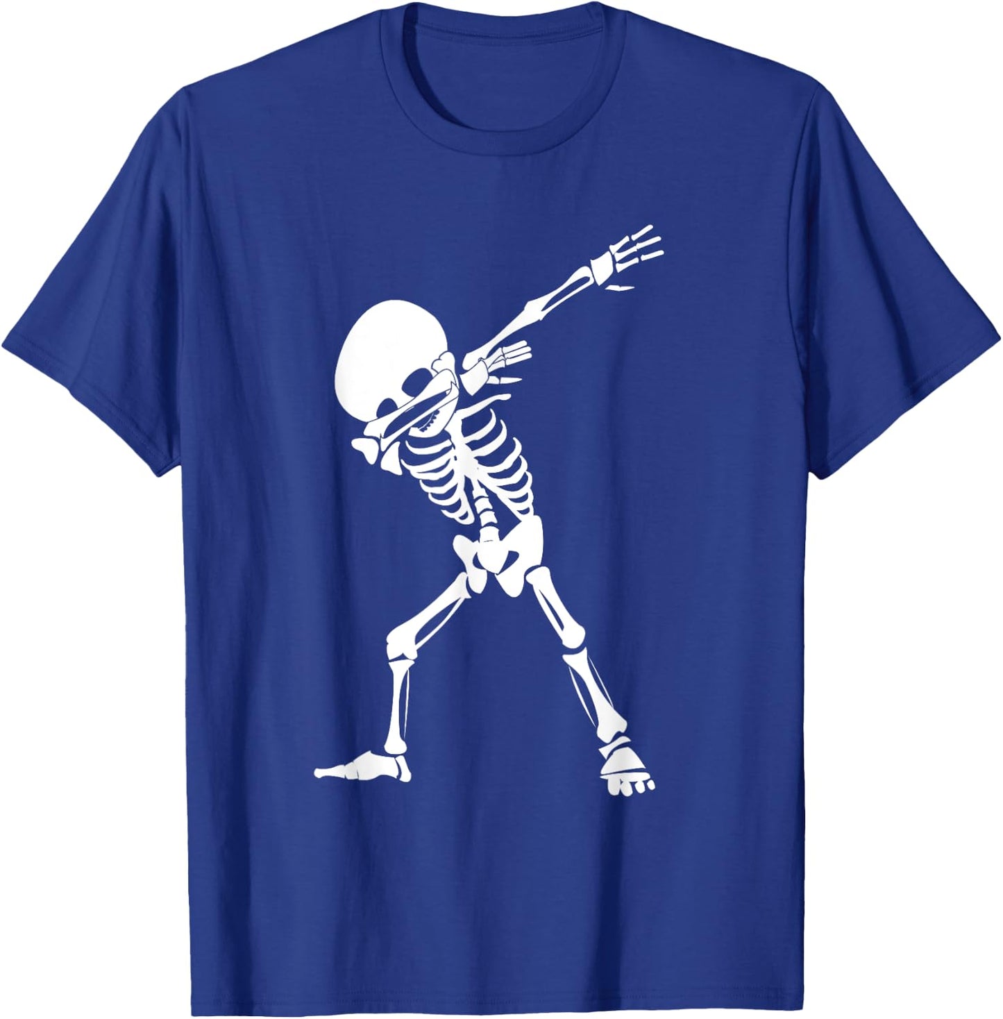 Dabbing Skeleton Shirt - Funny Halloween Dab Skull T-Shirt - T-Shirt | Royal