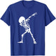 Dabbing Skeleton Shirt - Funny Halloween Dab Skull T-Shirt - T-Shirt | Royal