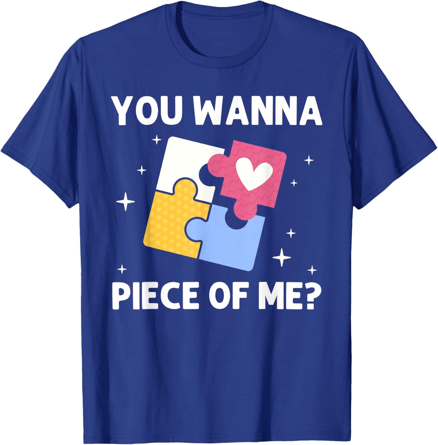 Funny Jigsaw Puzzle Design Women Adults Puzzle Lover T-Shirt - T-Shirt | Royal