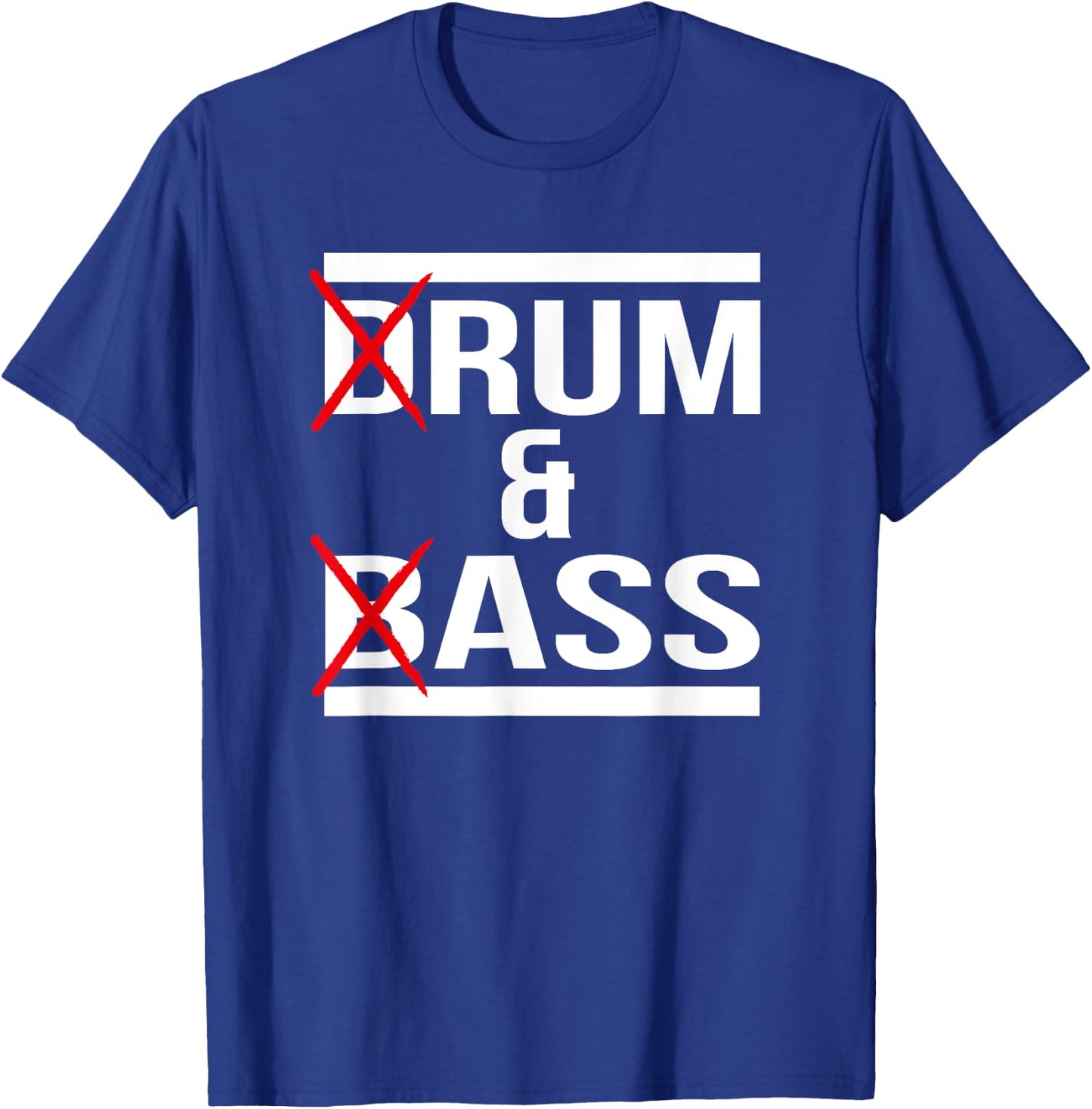 Drum and Bass DnB Funny Motive T-Shirt - T-Shirt | Royal