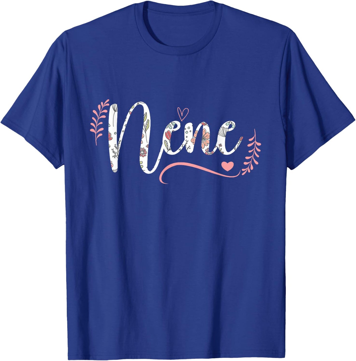 Nene Floral Grandma Christmas Mother's Day Grandparents T-Shirt - T-Shirt | Royal