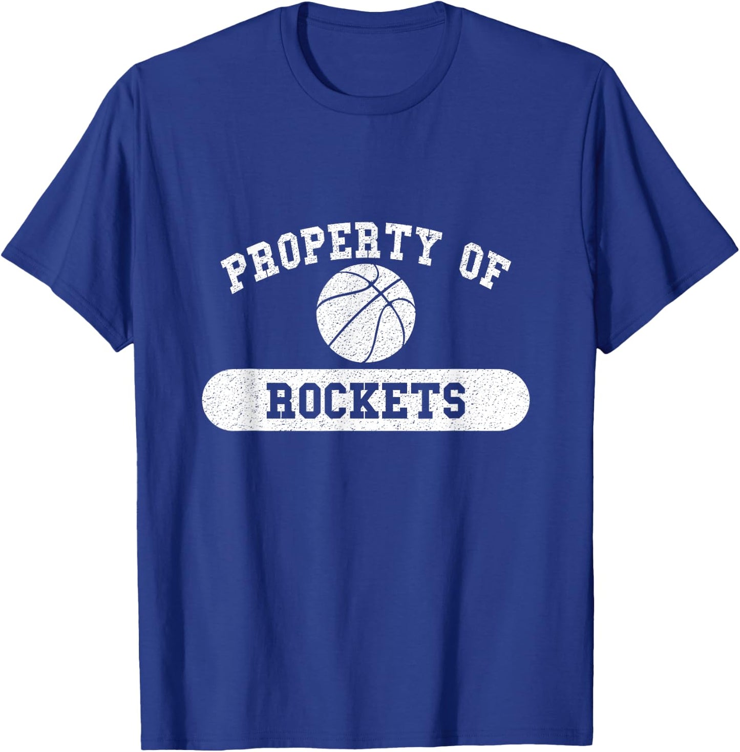 Property of Rockets Basketball T-Shirt - T-Shirt | Royal