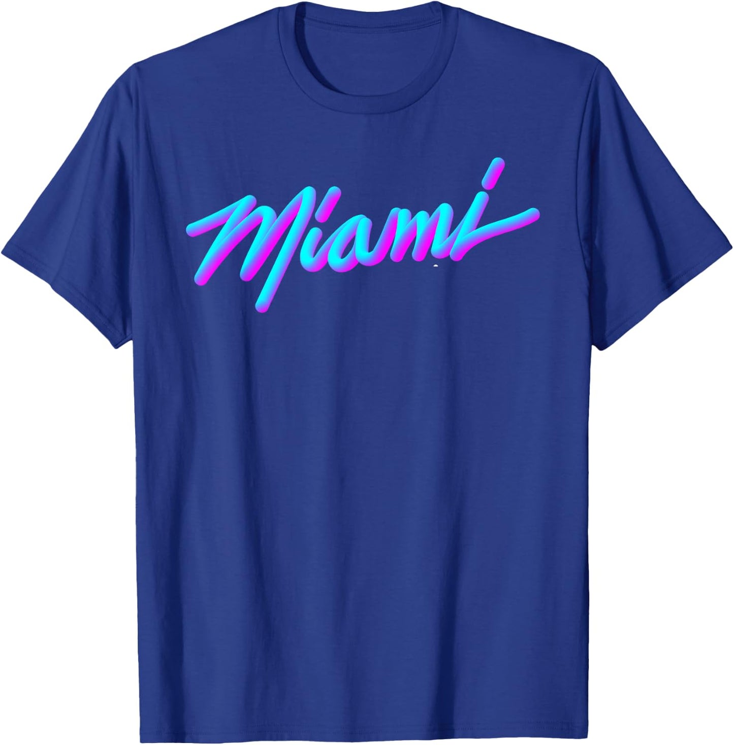 Miami - Vaperwave Synthwave 80s Style Retro Design T-Shirt - T-Shirt | Royal