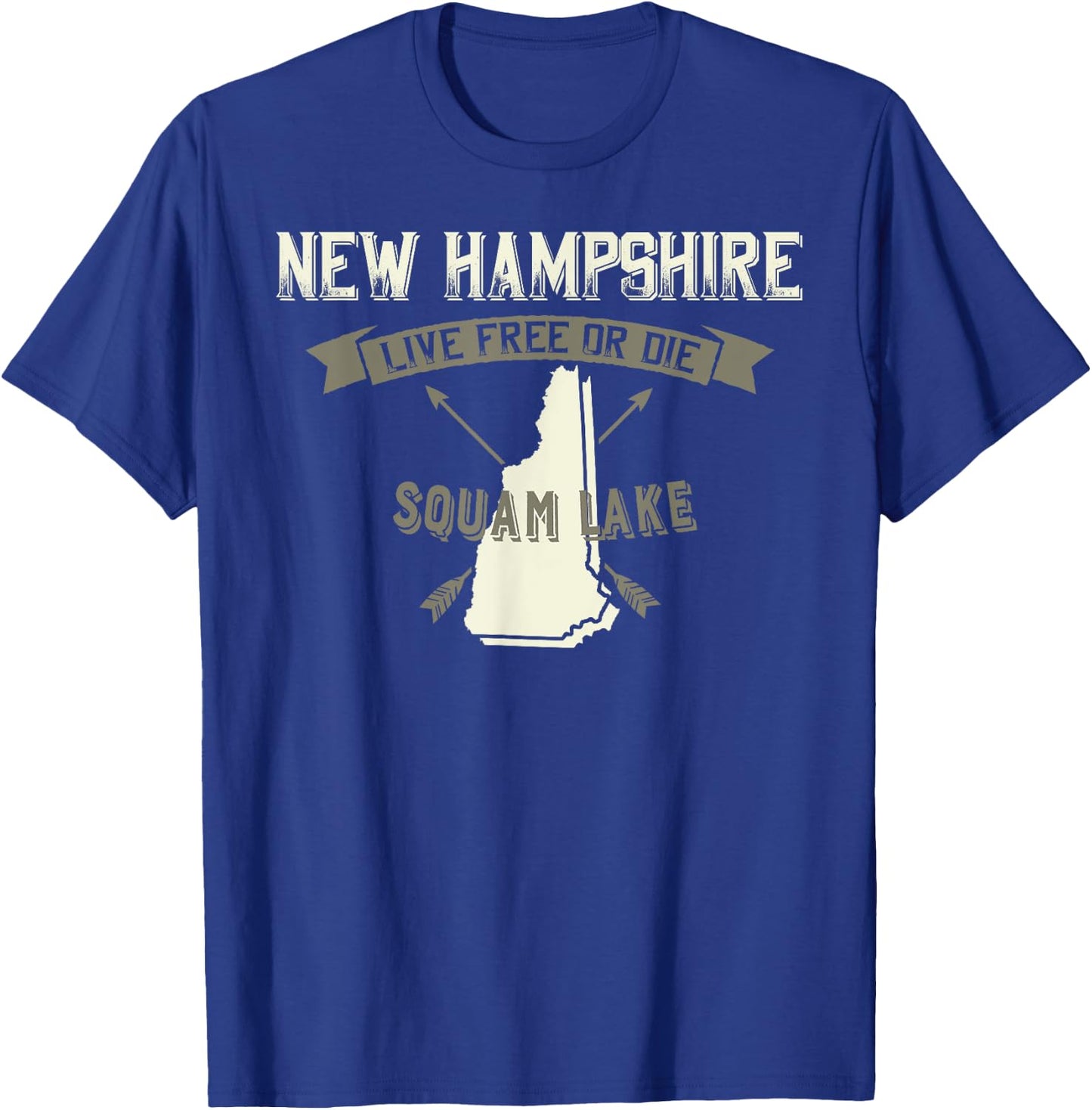 Vintage Squam Lake, New Hampshire T-Shirt - T-Shirt | Royal