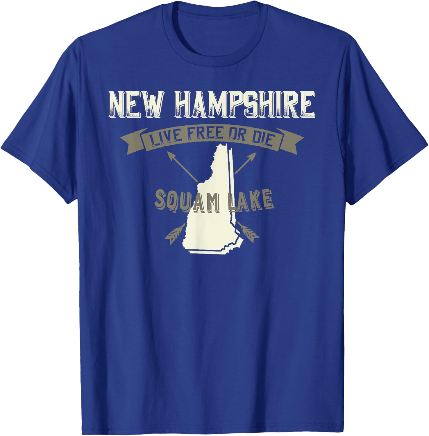 Vintage Squam Lake, New Hampshire T-Shirt - T-Shirt | Royal