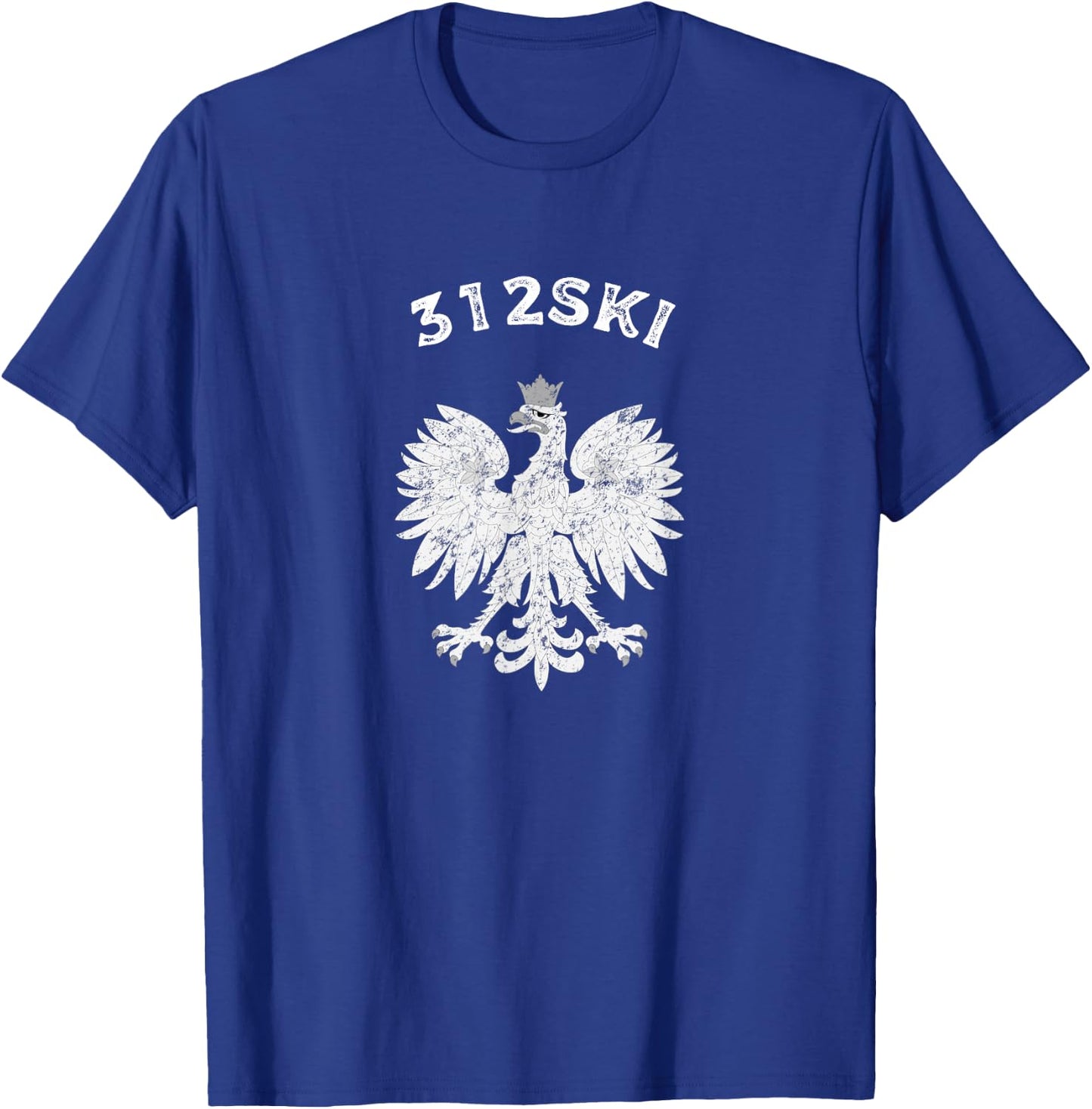 Chicago 312SKI Dyngus Day Polska Polish Eagle T Shirt T-Shirt - T-Shirt | Royal